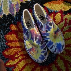 Vans Multicolor Tie-Dye Slip-On Shoes